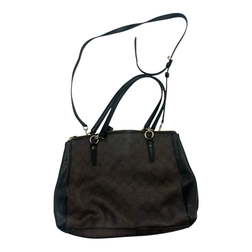 Coach Signature Small Christie Carryall F58291 Brown/Black - Picture 9 of 16
